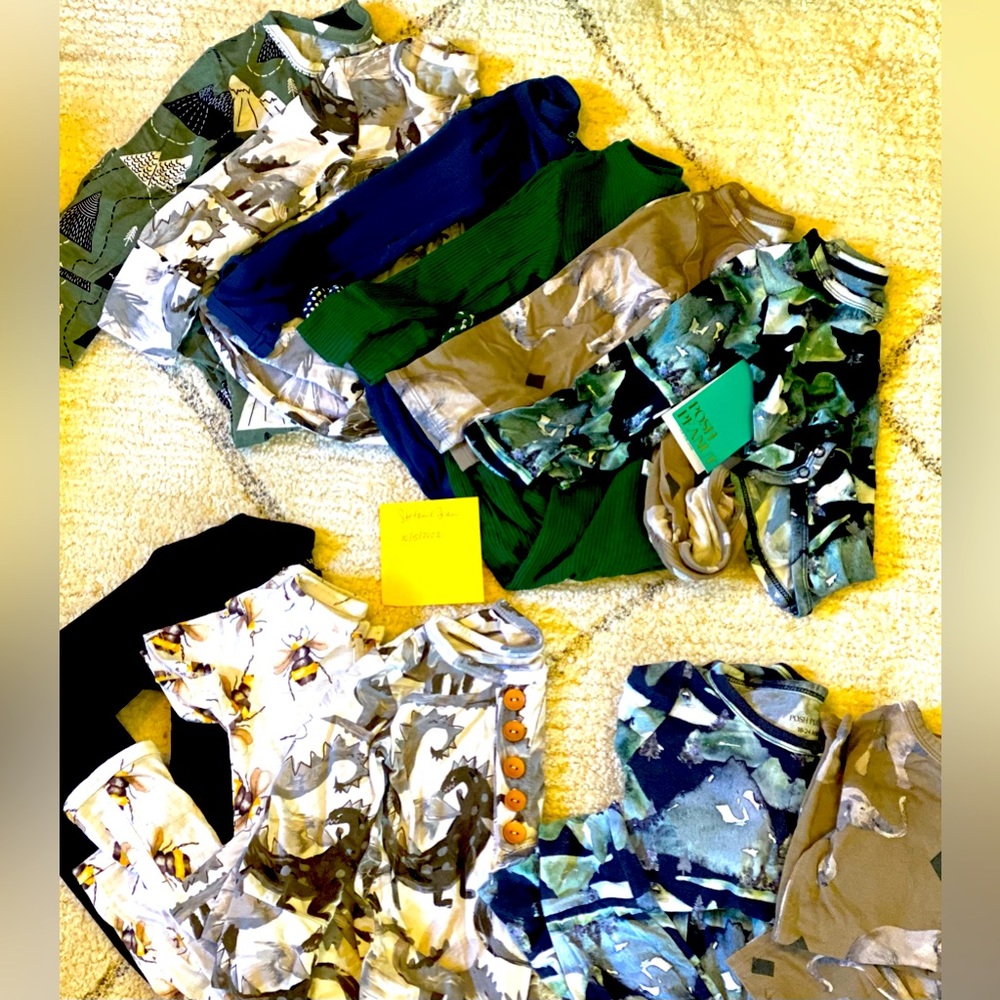 Posh Peanut Bamboo Pajama Bundle 11 pieces!! Sizes 12-18, 18-24